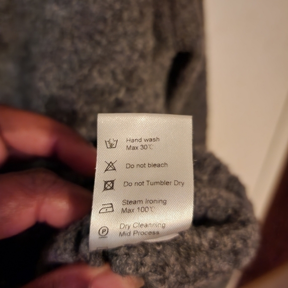 Lovers + Friends Wool Blend Gray Sweater Lace Up Front Womens Size S - Picture 6 of 10